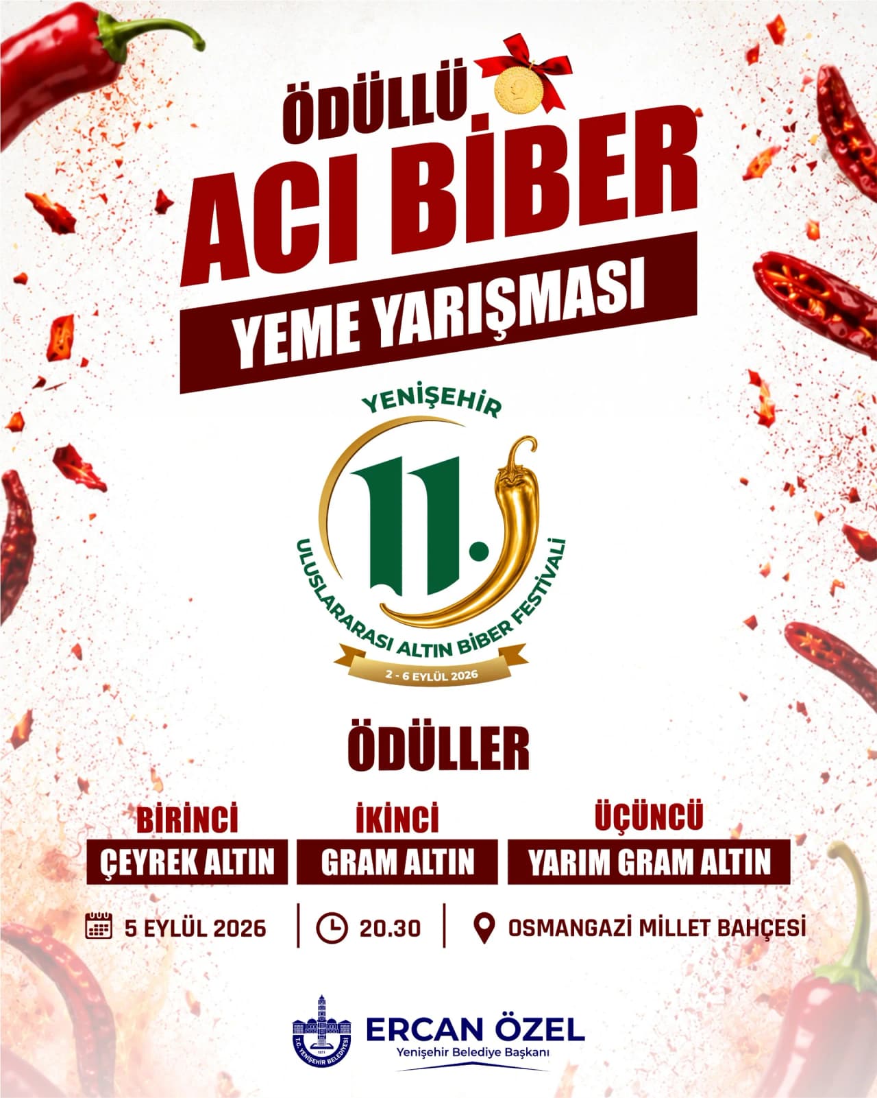 11. ULUSLARARASI ALTINBİBER FESTİVALİ ACI BİBER YEME YARIŞMASI