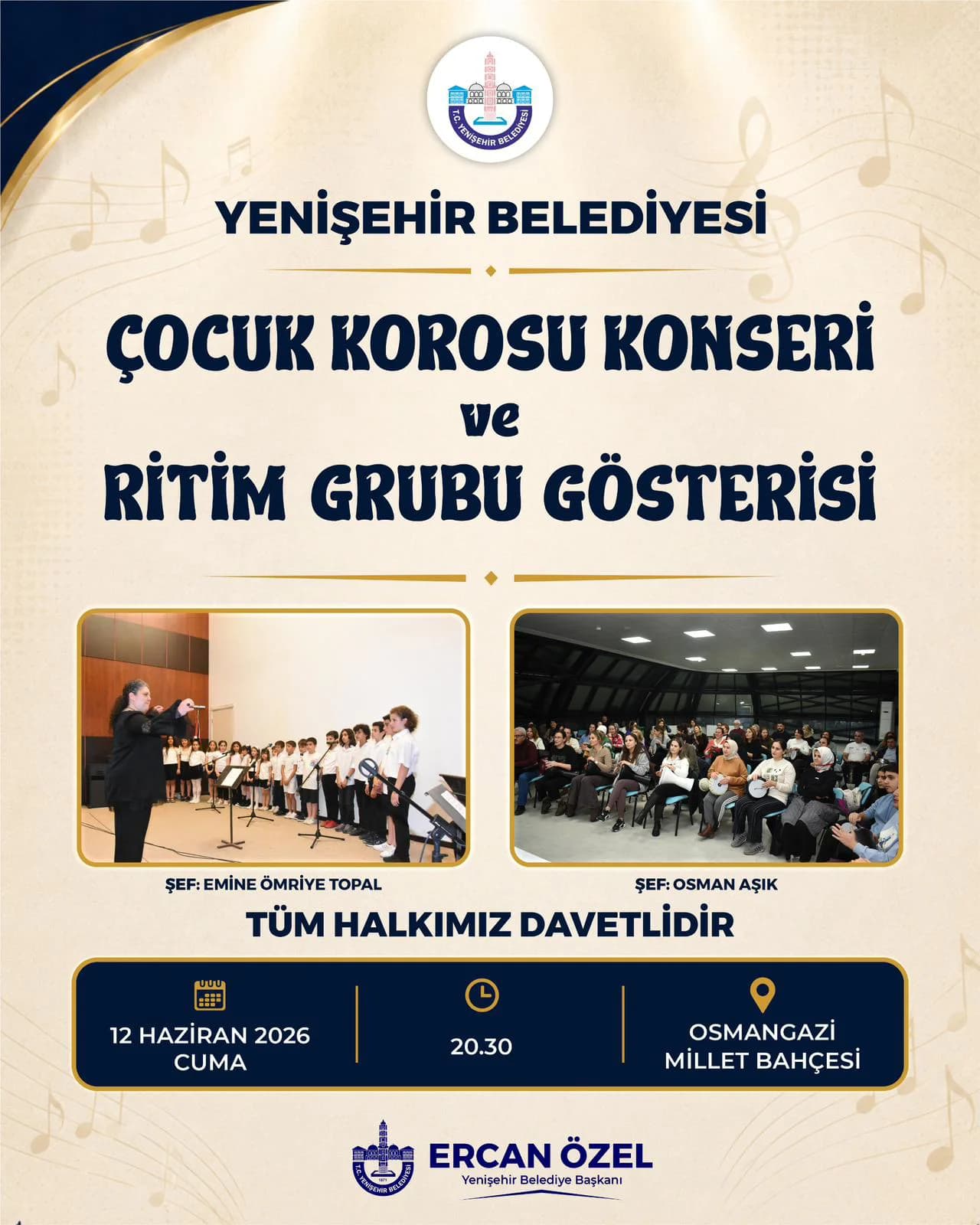 Çocuk Korosu Konseri ve Ritim Grubu Gösterisi