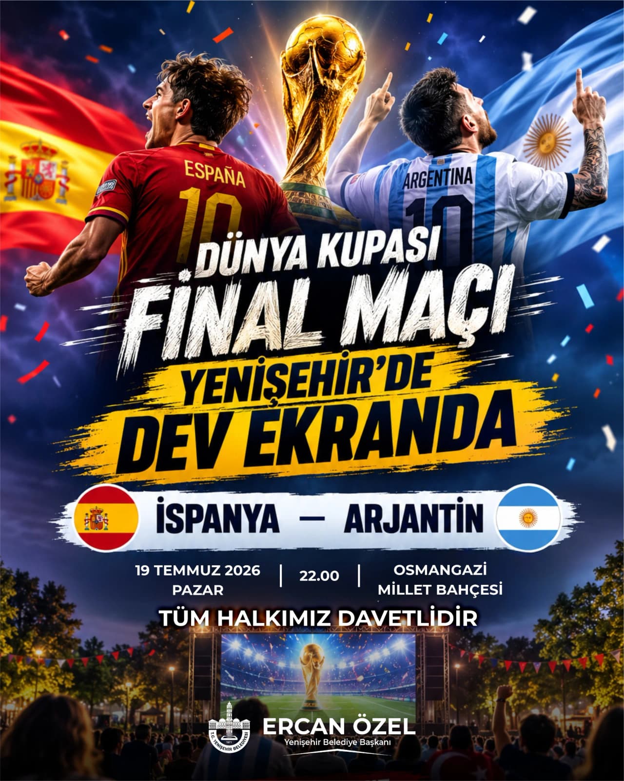 Dünya Kupası Final Heyecanı Yenişehir'de