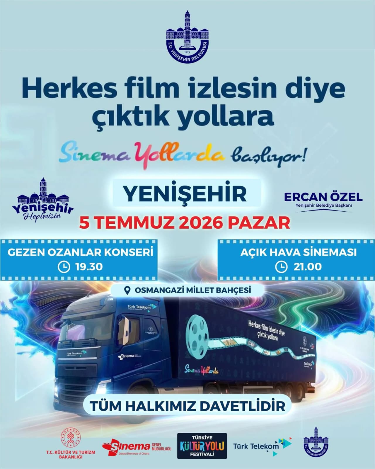 Açık Hava Sineması ve Gezen Ozanlar Konseri